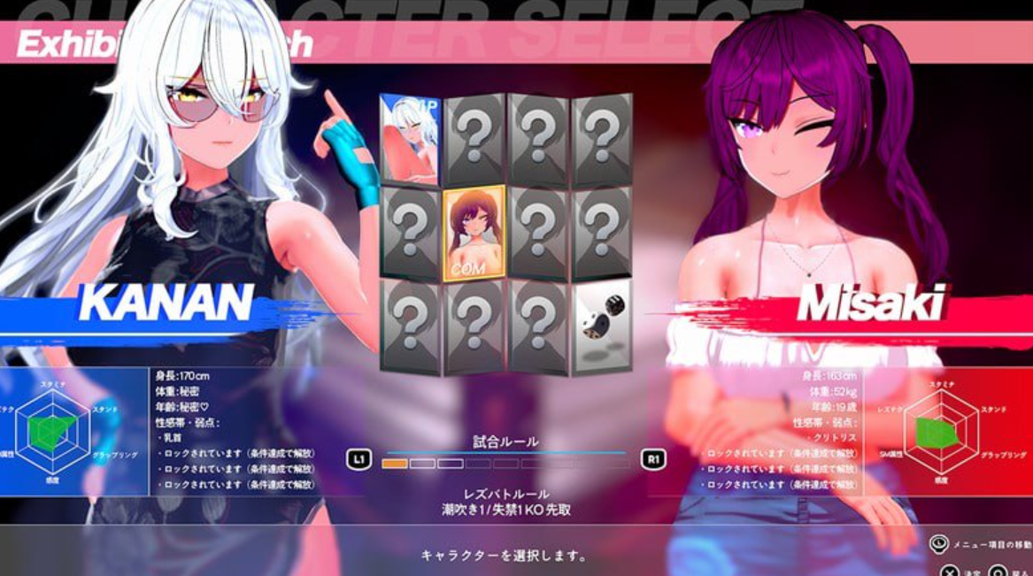 [PC/精品3D] 女同格斗 Lesbian Battle Ver0.41b 官方中文版 [官中/动态/角色定制/3.9G]